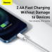 BASEUS kábel USB A na Lightning 2,4A Superior CALYS-C02 2 m biely