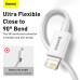 BASEUS kábel USB A na Lightning 2,4A Superior CALYS-C02 2 m biely