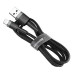BASEUS kábel USB A na Lightning 2A Cafule CALKLF-RV1 3 m čierny zlatý
