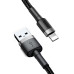 BASEUS kábel USB A na Lightning 2A Cafule CALKLF-RV1 3 m čierny zlatý