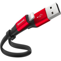 BASEUS kábel USB A na Lightning 2A Nimble CALMBJ-B91 0,23 m čierny červený