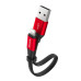 BASEUS kábel USB A na Lightning 2A Nimble CALMBJ-B91 0,23 m čierny červený
