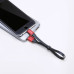 BASEUS kábel USB A na Lightning 2A Nimble CALMBJ-B91 0,23 m čierny červený