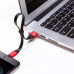 BASEUS kábel USB A na Lightning 2A Nimble CALMBJ-B91 0,23 m čierny červený