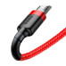 BASEUS kábel USB A na Micro USB 1,5A Cafule CAMKLF-C09 2 m červený