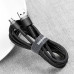 BASEUS kábel USB A na Micro USB 2,4A Cafule CAMKLF-AG1 1 m čierna sivá