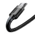 BASEUS kábel USB A na Micro USB 2,4A Cafule CAMKLF-AG1 1 m čierna sivá