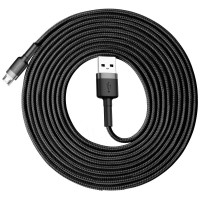BASEUS kábel USB A na Micro USB 2,4A Cafule CAMKLF-HG1 3 m čierna sivá