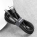 BASEUS kábel USB A na Micro USB 2,4A Cafule CAMKLF-HG1 3 m čierna sivá