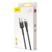 BASEUS kábel USB A na Micro USB 2,4A Cafule CAMKLF-HG1 3 m čierna sivá