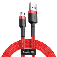 BASEUS kábel USB A na Micro USB 2A Cafule CAMKLF-B09 1 m červený čierny