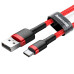 BASEUS kábel USB A na typ C 1,5A Cafule CATKLF-C09 2 m červený
