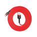 BASEUS kábel USB A na typ C 1,5A Cafule CATKLF-C09 2 m červený