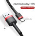 BASEUS kábel USB A na typ C 1,5A Cafule CATKLF-C91 2 m červený čierny