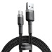 BASEUS kábel USB A na typ C 1,5A Cafule CATKLF-CG1 2 m sivá čierna