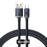 BASEUS kábel USB A na typ C PD 100W Crystal Shine CAJY000401 1,2 m čierny