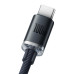 BASEUS kábel USB A na typ C PD 100W Crystal Shine CAJY000401 1,2 m čierny