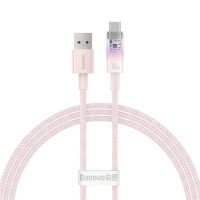 BASEUS kábel USB A na typ C PD 100W Explorer 100W CATS010404 1 m ružový