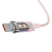 BASEUS kábel USB A na typ C PD 100W Explorer 100W CATS010404 1 m ružový