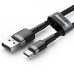 BASEUS kábel USB Cafule na typ C 3A CATKLF-AG 0,5M sivo-čierny