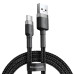 BASEUS kábel USB Cafule na typ C 3A CATKLF-AG 0,5M sivo-čierny