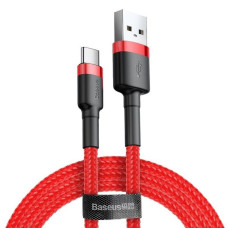 BASEUS kábel USB Cafule na typ C 3A CATKLF-B09 1m červený