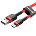 BASEUS kábel USB Cafule na typ C 3A CATKLF-B09 1m červený