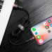 BASEUS kábel USB k Apple Lightning 8-pin 2,4A Cafule CALKLF-A19 0,5 m červeno-čierny