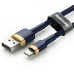BASEUS kábel USB pre iPhone Lightning 8-pin 1,5A CALKLF-CV3 2m zlatomodrý