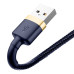 BASEUS kábel USB pre iPhone Lightning 8-pin 1,5A CALKLF-CV3 2m zlatomodrý