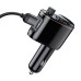 BASEUS nabíjačka do auta 2 x USB A + vysielač FM BT 3,4A S-06 CCHC000001 čierna