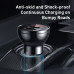 BASEUS nabíjačka do auta 2 x USB A s digitálnym displejom + kábel 3v1 Micro USB / Lightning / Typ C 4,8A 24W TZCCBX-0G čierna