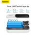 BASEUS powerbank 10 000 mAh so zabudovaným káblom Lightning + kábel USB A na typ C PD QC3.0 3A 20W PPQD020002 biela