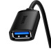 BASEUS predlžovací kábel USB A (samec) na USB A (samica) 3.0 B00631103111-03 2 m čierny