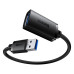 BASEUS predlžovací kábel USB A (samec) na USB A (samica) 3.0 B00631103111-03 2 m čierny