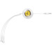 BASEUS zasúvací kábel 3v1 USB A na Micro USB / Lightning / Typ C CB000063 1,1 m biely