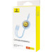 BASEUS zasúvací kábel 3v1 USB A na Micro USB / Lightning / Typ C CB000063 1,1 m modrý
