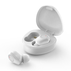 Bezdrôtová náhlavná súprava stereo TWS M9 + dokovacia stanica biela