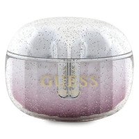 Bezdrôtové slúchadlá GUESS bluetooth TWS + dokovacia stanica GUTWSHDGKEEP (Glitter gradient) ružová