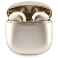 Bezdrôtové slúchadlá GUESS bluetooth TWS + dokovacia stanica GUTWST26PSD (Classic EST Logo) zlaté