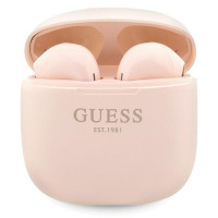 Bezdrôtové slúchadlá GUESS bluetooth TWS + dokovacia stanica GUTWST26PSP (Classic EST Logo) ružová