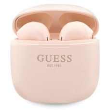 Bezdrôtové slúchadlá GUESS bluetooth TWS + dokovacia stanica GUTWST26PSP (Classic EST Logo) ružová