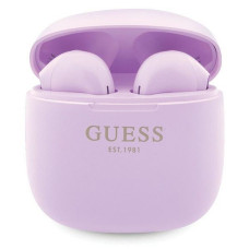 Bezdrôtové slúchadlá GUESS bluetooth TWS + dokovacia stanica GUTWST26PSU (Classic EST Logo) fialová