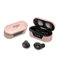 Bezdrôtové slúchadlá GUESS bluetooth TWS + dokovacia stanica GUTWST31EK (BT5 Classic) ružová