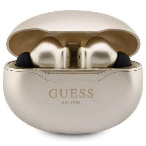 Bezdrôtové slúchadlá GUESS bluetooth TWS + dokovacia stanica GUTWST50ED (Classic EST) zlaté