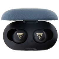 Bezdrôtové slúchadlá GUESS bluetooth TWS ENC GUTWSPGTSPSB (PU Grainee Classic Logo) modré