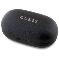 Bezdrôtové slúchadlá GUESS bluetooth TWS ENC GUTWSPGTSPSK (PU Grainee Classic Logo) čierne