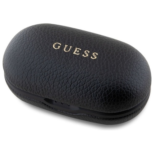 Bezdrôtové slúchadlá GUESS bluetooth TWS ENC GUTWSPGTSPSK (PU Grainee Classic Logo) čierne