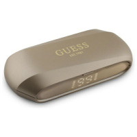 Bezdrôtové slúchadlá GUESS bluetooth TWS GUTWSC2MCDSD (Podlhovasté kovové klasické logo s potlačou) zlaté