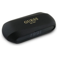 Bezdrôtové slúchadlá GUESS bluetooth TWS GUTWSC2MCDSK (Podlhovasté kovové klasické logo s potlačou) čierne